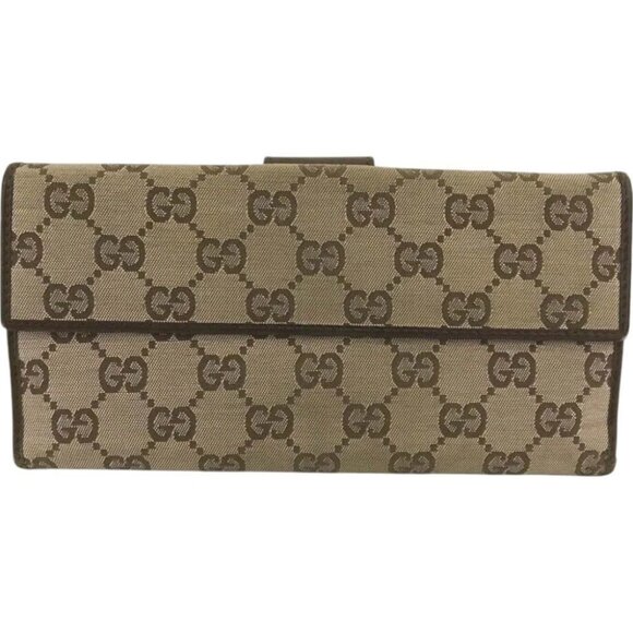 232186BG (L1) Gucci Wallet Long Brown PVC - Picture 2 of 9